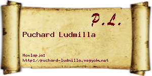 Puchard Ludmilla névjegykártya